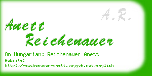 anett reichenauer business card